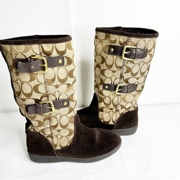 COACH Brown Tinah Boots - Picture 3 of 5